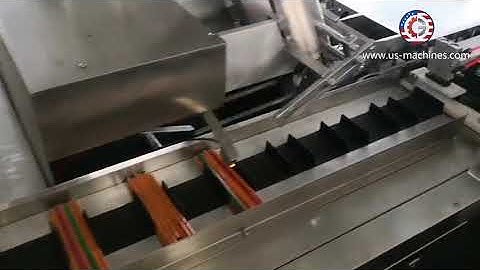 Automatic pencil pen counting feeding horizontal type cartoning machine pencil encasing line