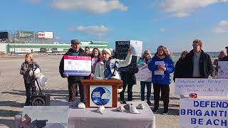 Environmentalists hold press conference in Atlantic City, N.J., following series of whale deaths