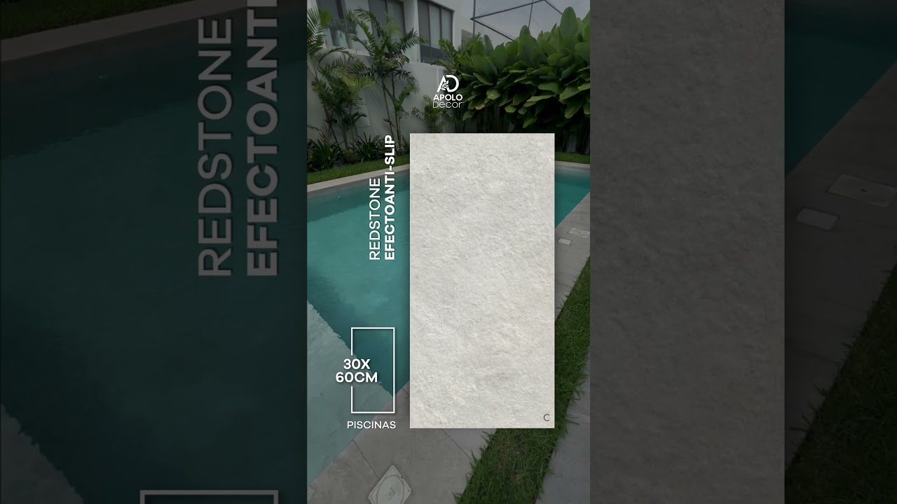 Porcelanatos para piscinas con efecto ANTI-SLIP - ApoloDecor