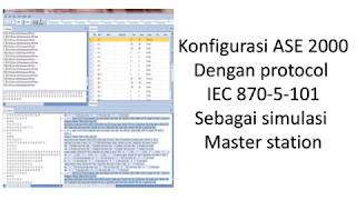 Konfigurasi ASE 2000 Dengan protocol IEC 870 5 101 Sebagai simulasi Master station