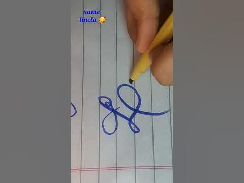 how to write ️ beautiful 😍 cursive writing name Linda #youtubeshorts # ...