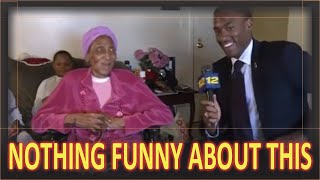 Old Woman Ask Reporter How is his D....k Hanging - Elders With a Foul Mouth Should Not Be Celebrated