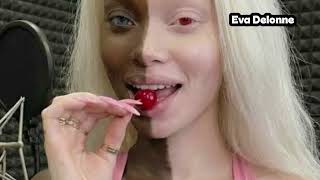 History of singer Eva Delonne  and her two face  effect.