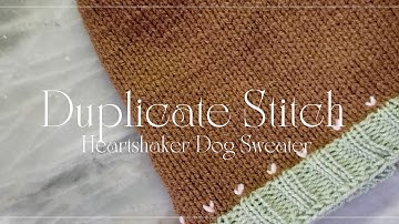 Duplicate Stitch Tutorial