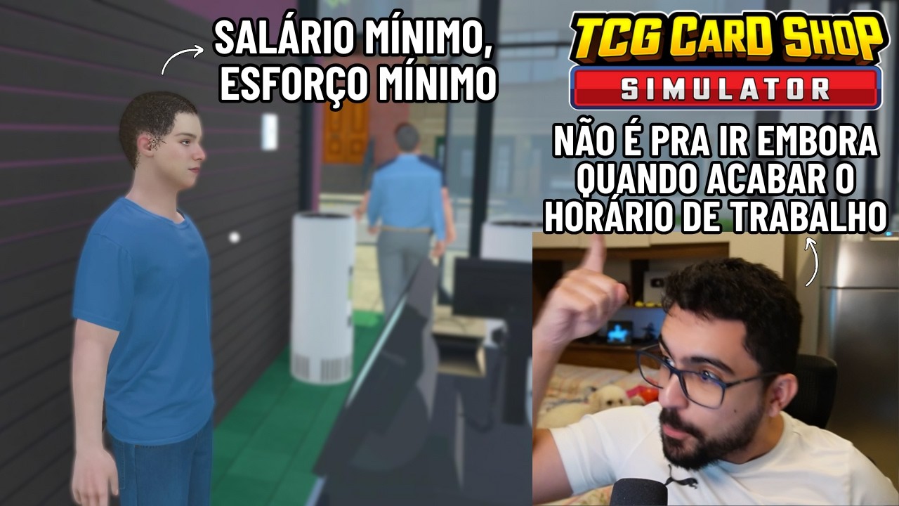Contratei um funcionário para a loja [TCG card shop simulator]