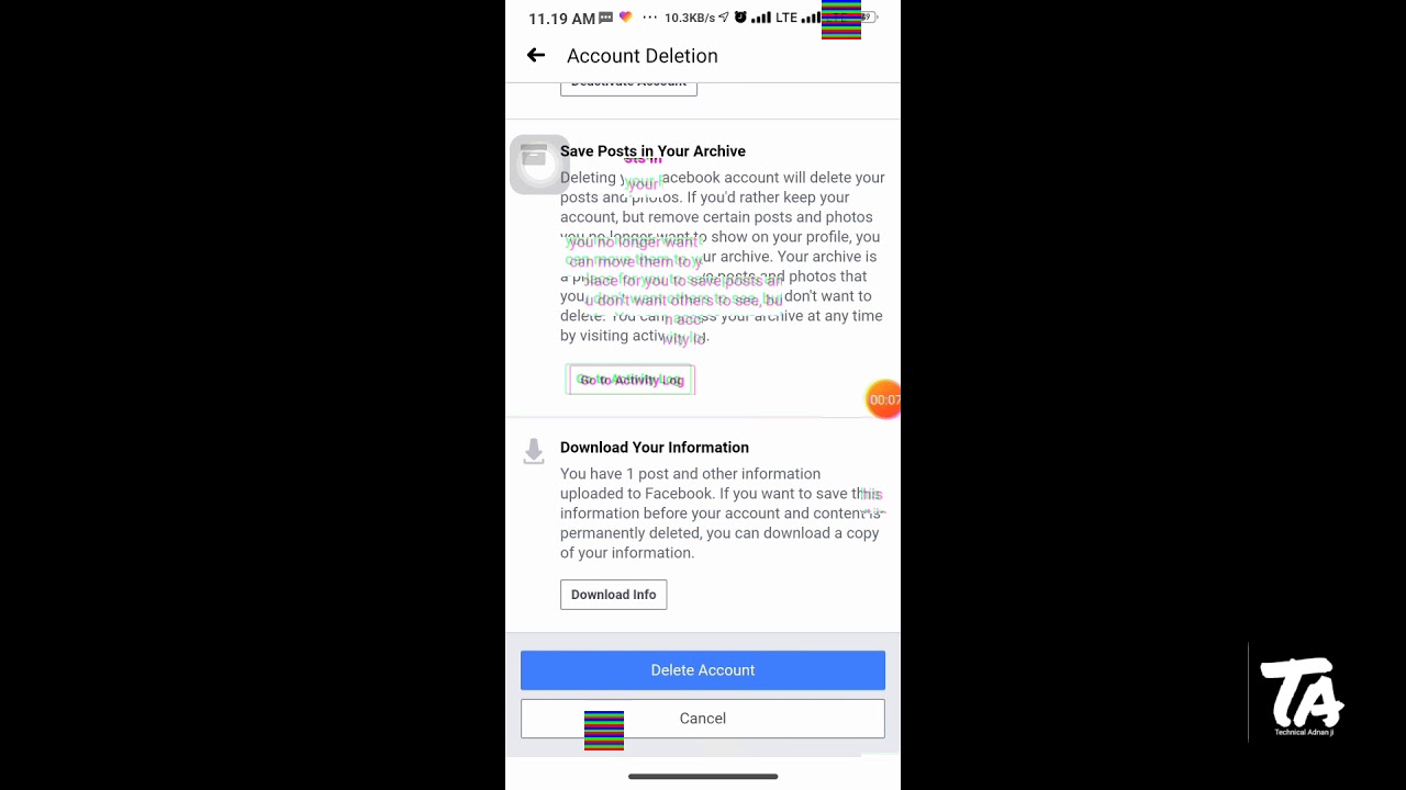 How to delete Facebook account apne Facebook account ko hamesha ke