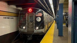 IND Queens Blvd Line: (E) Exp and (F) Lcl Trains @ Kew Gardens-Union Turnpike (R160A, R160B, R179)