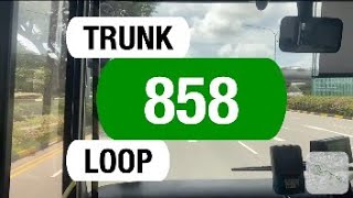 Tower Transit Trunk 858 | Bus Service Route Visual