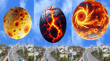 3 planet falling On Earth 🌎 Solar System, Oppressive Universe