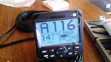 simrad autopilot test at home