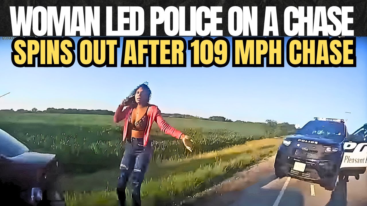 WOMAN LED POLICE ON A CHASE - Spins Out After 109 MPH Chase - YouTube