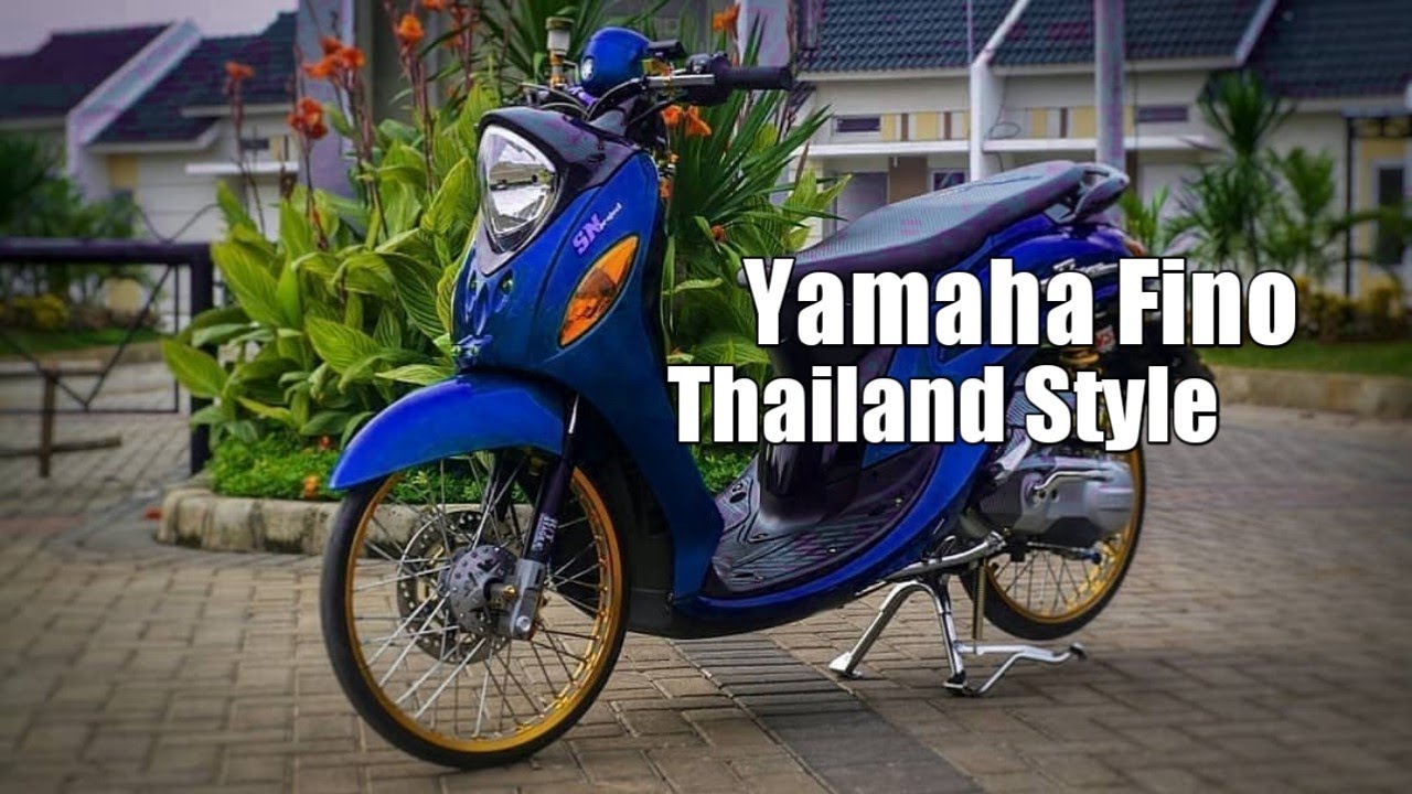 Modifikasi Yamaha Fino Biru