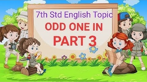 1.2 ODD ONE IN (PART-3) (EXPLINATION IN HINDI) /7th Class