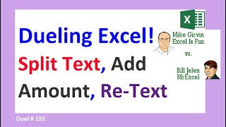 Add 500 to All Numbers in Text String? LET or VBA? Dueling Excel #192 with Mr Excel & Excelisfun