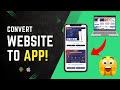 How to Convert Website to Mobile App in Minutes! (Free & No Coding)