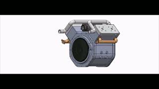 Efficient Cam-less four stroke in one revolution i.c engine.1st generation model.