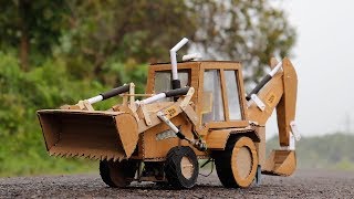 How TO Make Remote J C B  With Cardboard / RC Bulldozer /Make Your Own Hydraulic J C B