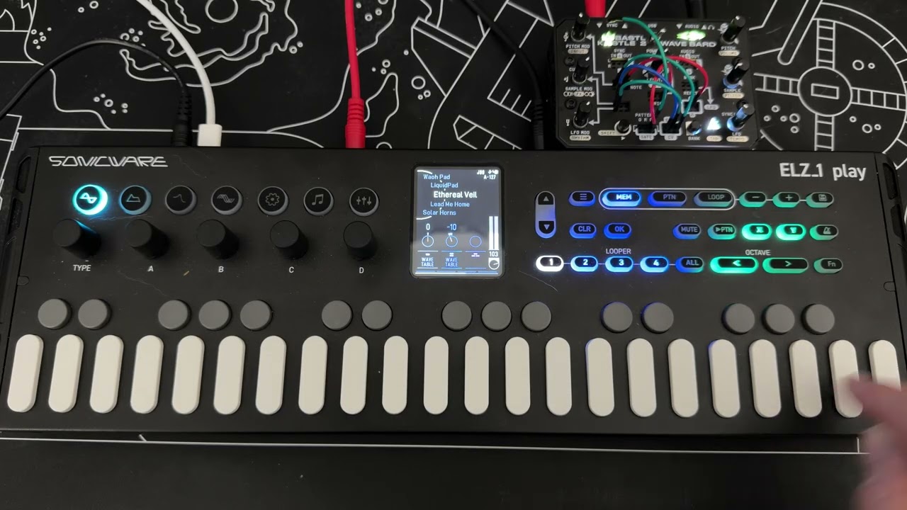 Crawling Through the Crystal Caverns - Ambient Live Jam with ELZ_1 & Bastl Kastle 2 Wave Bard