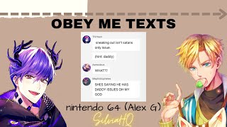 Obey Me Texts [] Nintendo 64 by Alex G - SilviaHQ Texts