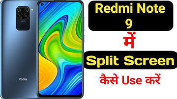 How to enable split screen in Redmi Note 9 || Redmi Note 9 me split screen kaise enable kare ||
