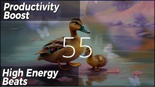 55 Second Countdown Timer Spring Serenade 🌼 Mama Duck and Duckling Pond Adventure #timerwithmusic