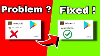 Minecraft not installed problem Fix problem Minecraft showing beta on Play Store by C A Gaming 2,249 views 3 months ago 4 minutes, 27 seconds