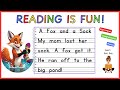 READING IS FUN | EASY READING PRACTICE & COMPREHENSION FOR KIDS | KINDER, GRADE 1 (Short o Words)