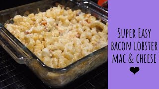 Hey rs! who doesn't like mac and cheese!! we wanted something
different this came mind! of course you don't have use bacon or
lobster. whateve...
