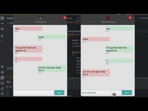 Chat Application Using Socket Programming & Swing for GUI - YouTube