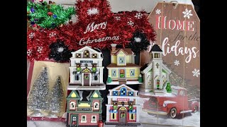 Dollar Tree Miniature Cobblestone Christmas Village 2019