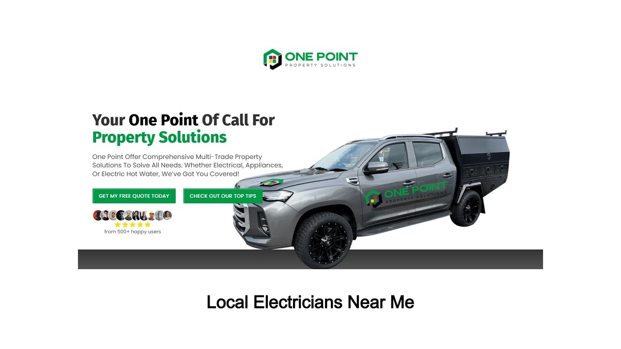 Local Electricians Near Me - One Point Property Solutions - (02) 9100 0384
