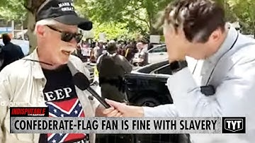 Racist met Confederatievlag vindt slavernij prima