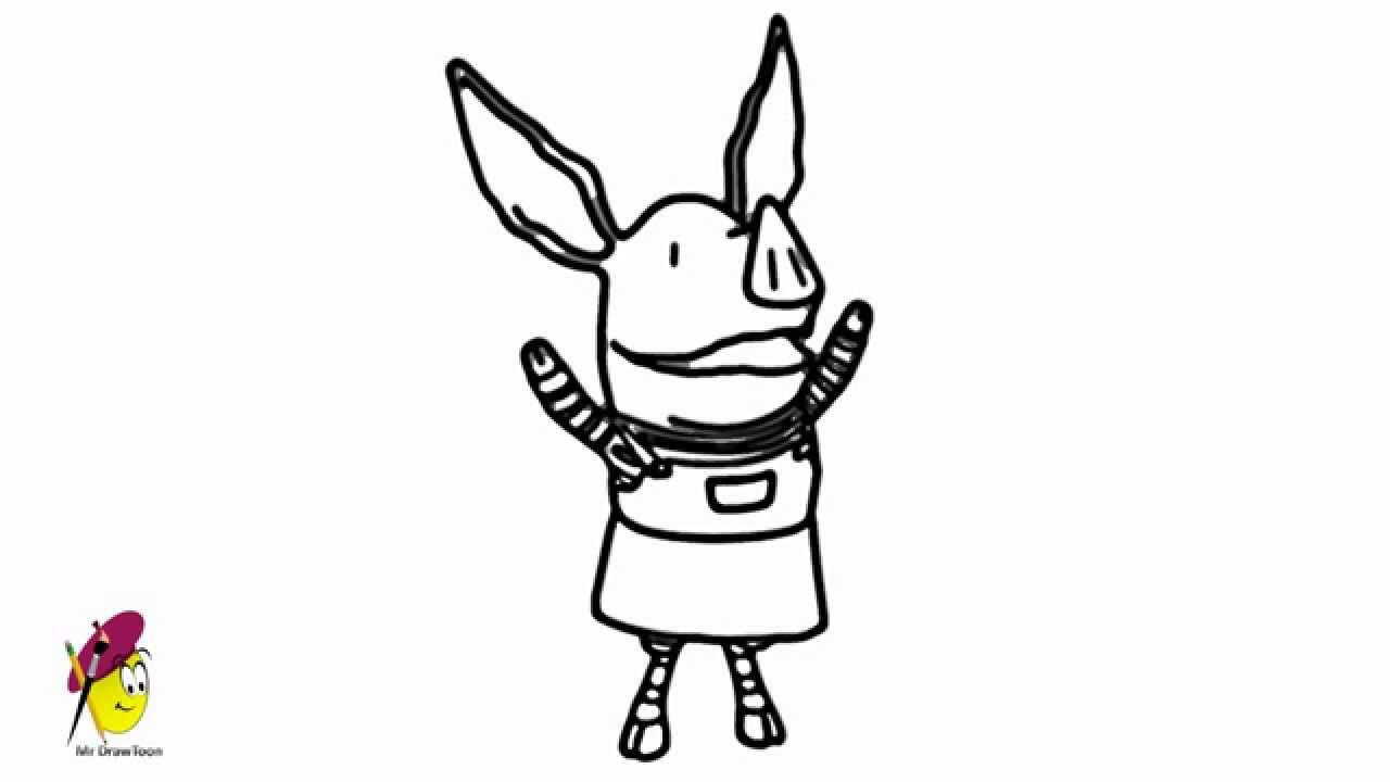 Olivia The little pig How to draw Olivia the Little Pig YouTube