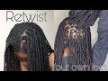 HOW TO RETWIST YOUR OWN LOCS ! | PALM ROLLING METHOD | LOC’D N LOADED Ep.3