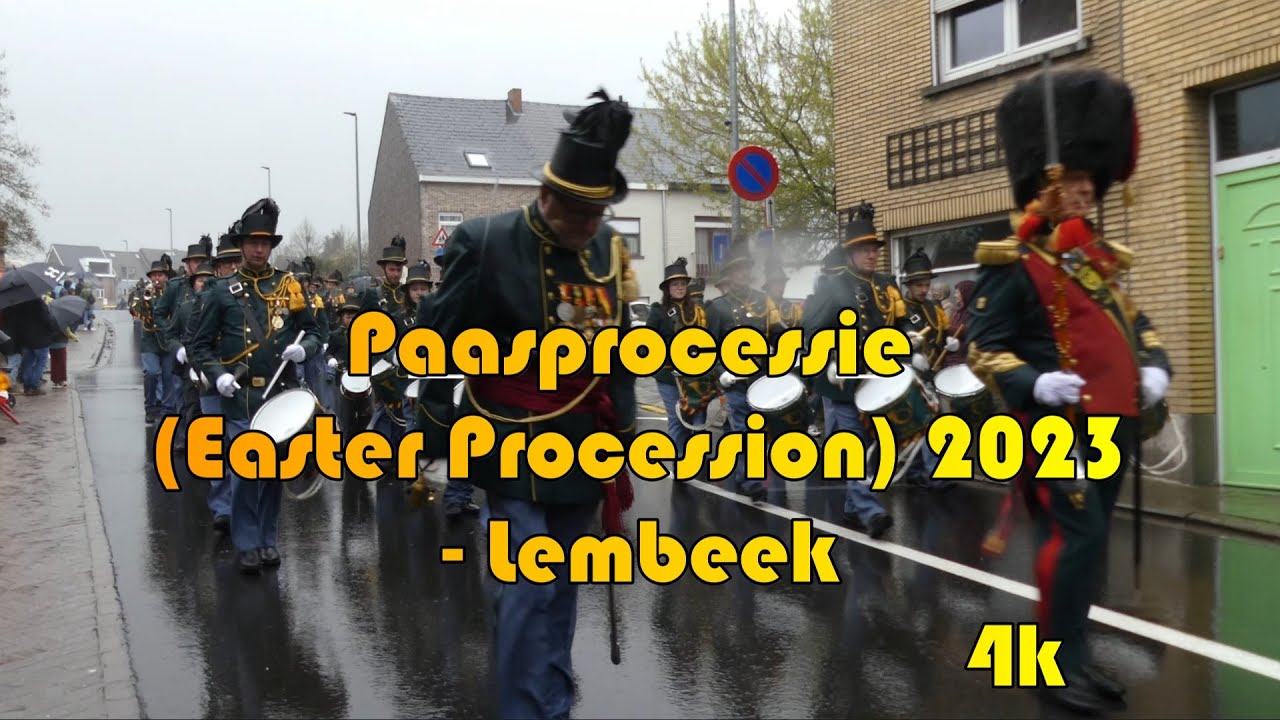 Paasprocessie (Easter Procession) Lembeek 2023 de sint veroonmars 4K