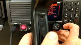 Cancelling a false DSC distress alert on a Sailor 6222 VHF DSC