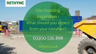 Site Hoarding Installation - What Should You Expect From Your Installers?