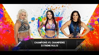 WWE 2K23 NXT Women's Championship Gameplay | Triple Threat Match | NXT 2.0 (4k 60FPS) screenshot 5