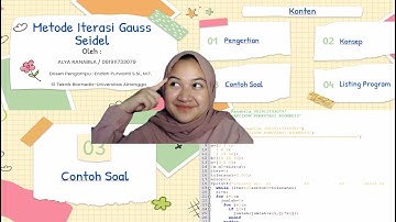 METODE ITERASI GAUSS SEIDEL // ALYA RANABILA