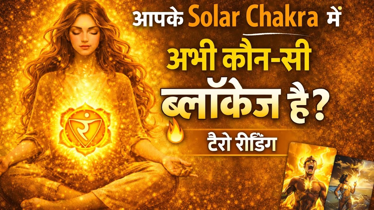 आपके Solar Chakra में अभी कौन-सी ब्लॉकेज है?#hinditarot#tarot#solarplexus#chakrahealing 