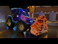 Traktorparade in Lebbeke 2020. Kerstverlichting doorheen de straten van Lebbeke.
