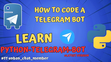 #11 unban_chat_member | Learn (PTB)Python-Telegram-Bot | How To Code A Telegram Bot | @TraxDinosaur