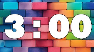 [ 3:00 ] Rainbow Bricks Countdown Timer