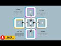 Create 5 Square Shape Options Slide in PowerPoint. Tutorial No. 884