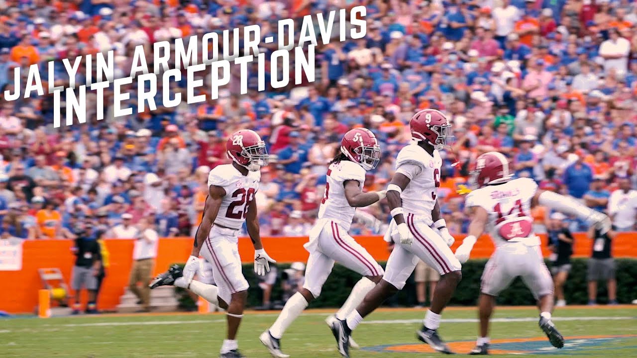 Jalyn Armour-Davis gets his first career interception against Florida QB Emory Jones pass