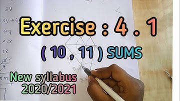 10th std maths Ex 4.1 ( 10 , 11 )sums//New syllabus//2020\2021