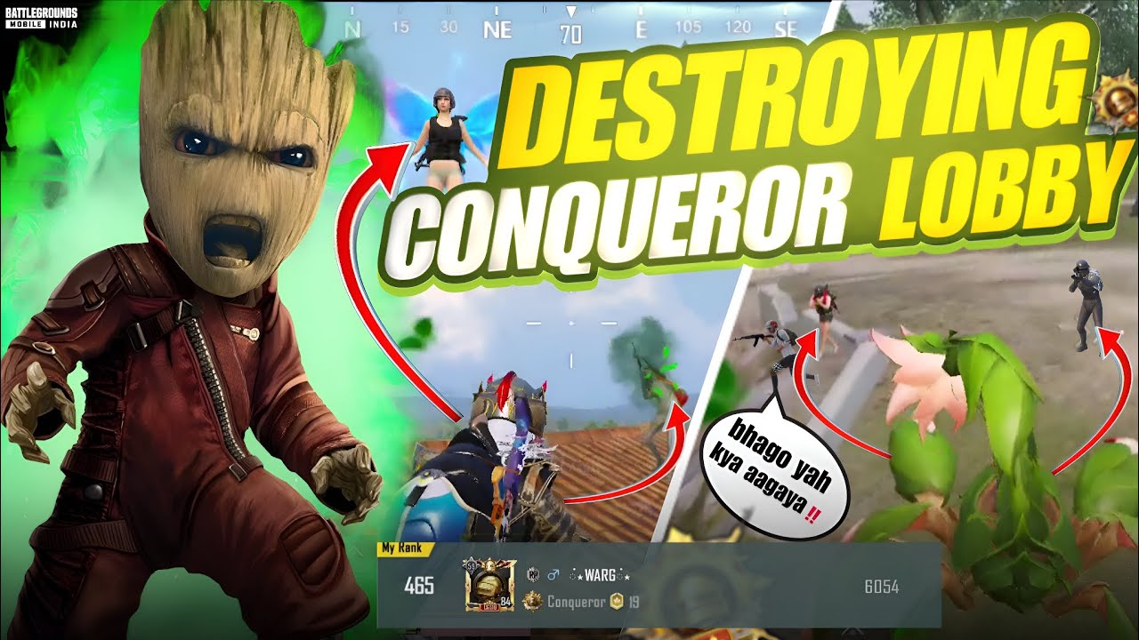 DESTROYING CONQUEROR LOBBY 🔥 | Intense Solo vs Squad Clutches In ...