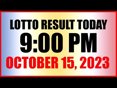 Lotto Result Today 9pm Draw October 15, 2023 Swertres Ez2 Pcso