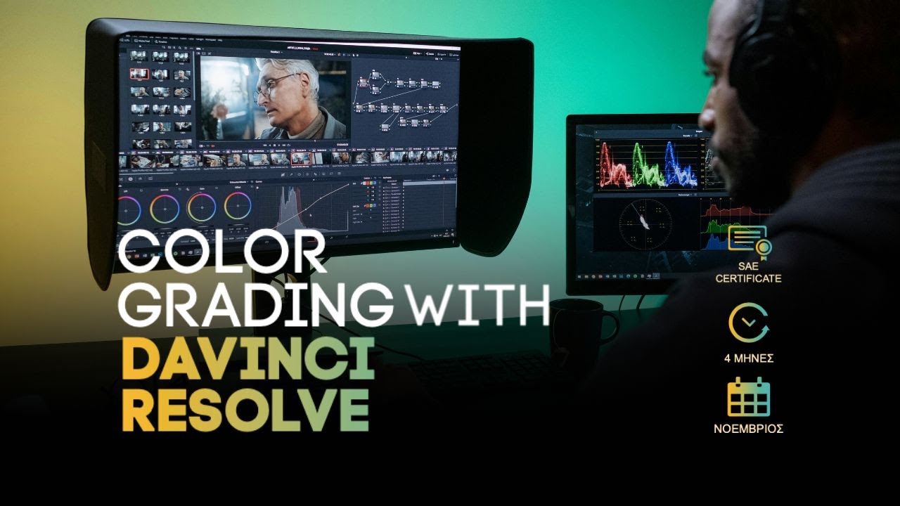 Color Grading with DaVinci Resolve Certificate | SAE ATHENS