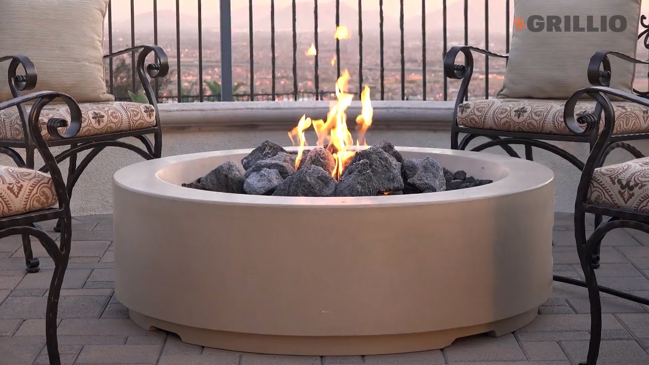 Louvre Round Fire Pit by American Fyre Designs.Timeless Circular Elegance | Available at Grillio.com